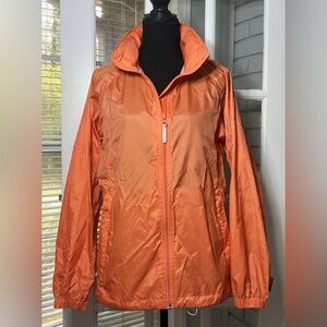 Columbia Jacket Sportswear Company Women’s S Orange Packable Windbreaker
